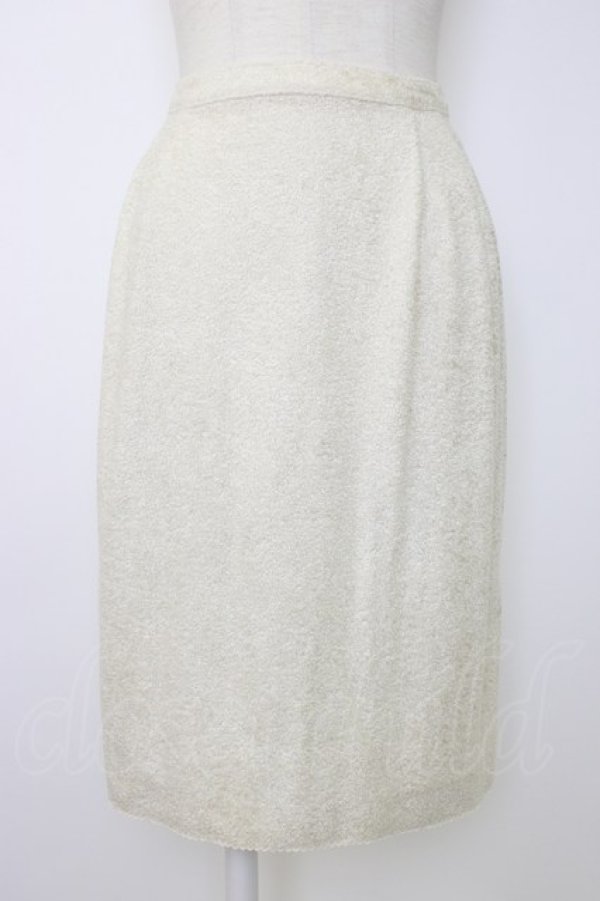 画像1: INGEBORG / パイル地ミニスカート  アイボリー T-26-01-09-021-LO-SK-SA-ZT (1)