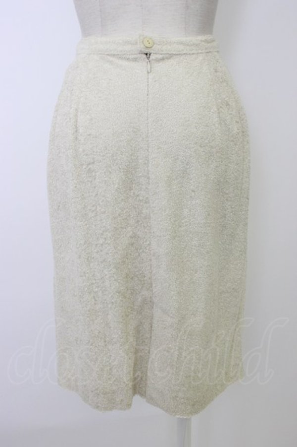 画像2: INGEBORG / パイル地ミニスカート  アイボリー T-26-01-09-021-LO-SK-SA-ZT (2)