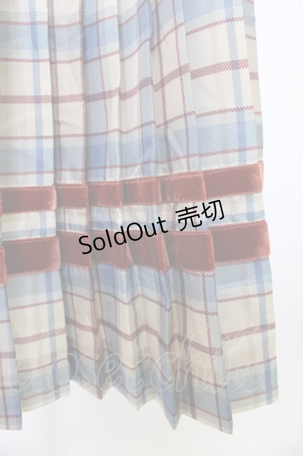 画像5: Jane Marple / チェックプリーツスカート M ベージュ T-26-01-09-022-JM-SK-SA-ZT (5)