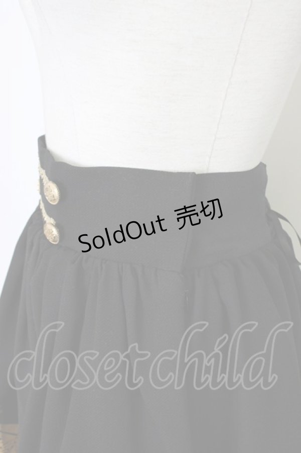 画像3: LIEF / サーカスプリントスカート  黒Ｘゴールド T-26-01-09-024-LO-SK-SA-ZT (3)