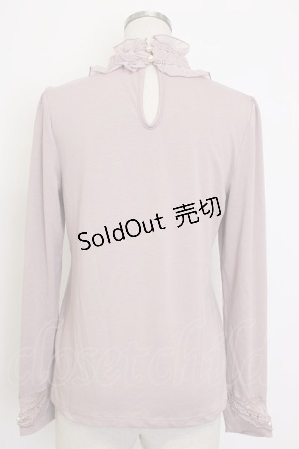 画像2: axes femme / ビジュー使いハイネックインナー  ピンク T-26-01-10-002-AX-TO-SA-ZT279 (2)