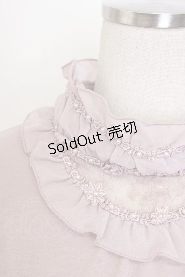 画像3: axes femme / ビジュー使いハイネックインナー  ピンク T-26-01-10-002-AX-TO-SA-ZT279 (3)