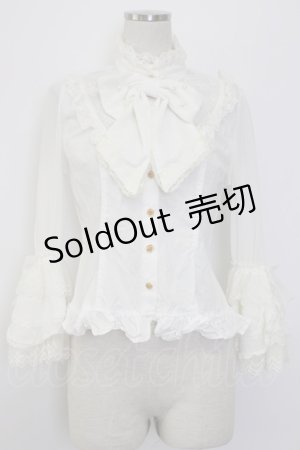 画像: Angelic Pretty / Romantic Sweet Lacyブラウス  ホワイト T-26-01-13-001-AP-BL-SA-ZT531