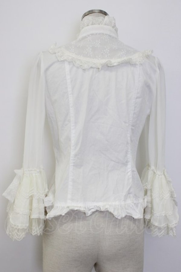 画像2: Angelic Pretty / Romantic Sweet Lacyブラウス  ホワイト T-26-01-13-001-AP-BL-SA-ZT (2)