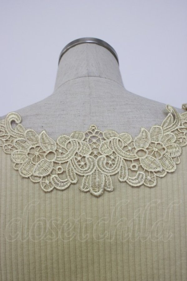 画像5: axes femme / モチーフレーステレコインナー  ライトイエロー T-26-01-13-004-AX-TO-IG-ZT (5)