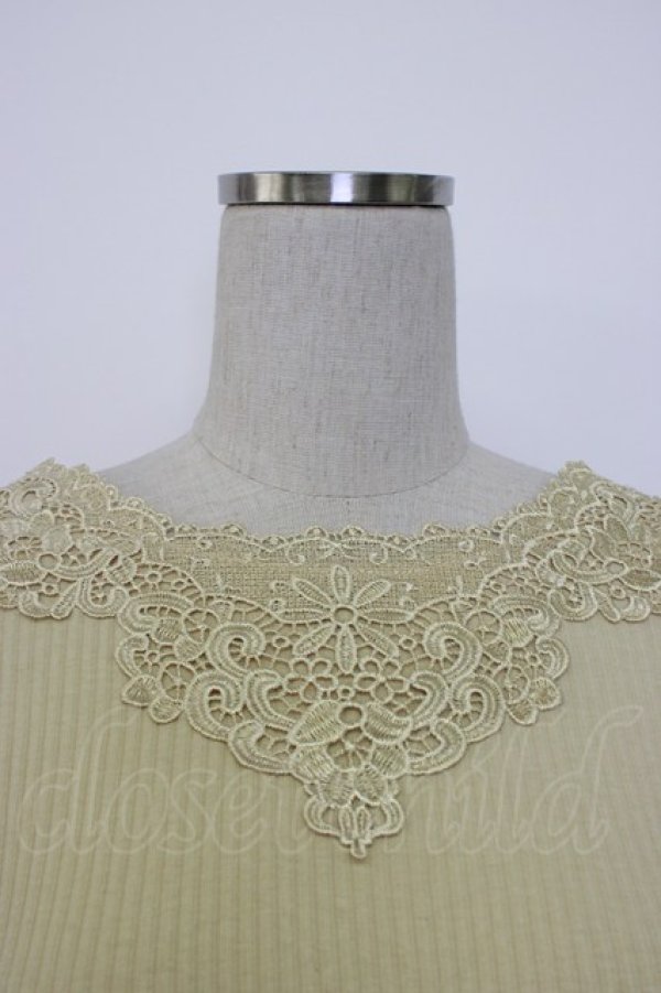 画像6: axes femme / モチーフレーステレコインナー  ライトイエロー T-26-01-13-004-AX-TO-IG-ZT (6)