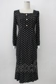 画像1: evelyn / ドットマーメイドワンピース  ブラック T-26-01-13-010-LO-OP-SA-ZT (1)