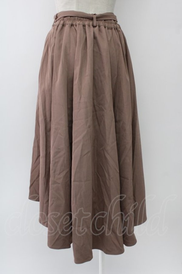 画像2: axes femme / ポケットフィッシュテールスカート  モカ T-26-01-13-011-AX-SK-SA-ZT (2)