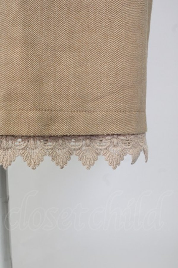 画像5: axes femme / 刺繍入りタイトスカート  ブラウン T-26-01-13-014-AX-SK-IG-ZT (5)