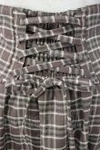 画像3: axes femme / コルセット風チェック柄スカート  パープル T-26-01-16-023-AX-SK-SA-ZTK549 (3)