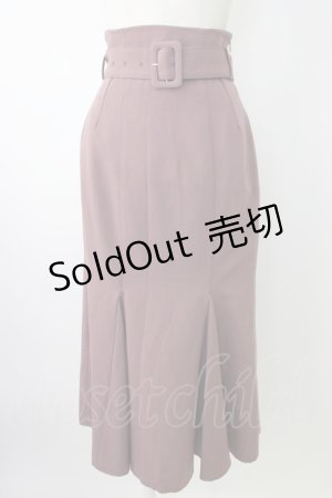 画像: An MILLE / ベルトマーメイドスカート  ピンク T-26-01-16-025-EL-SK-SA-ZTK549