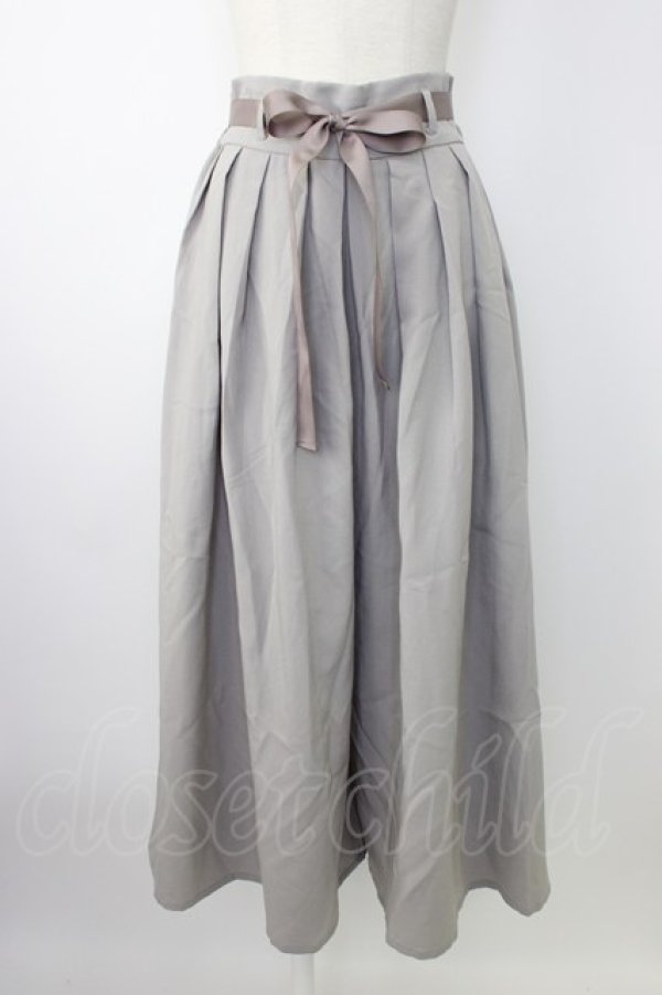 画像1: axes femme / ハイウエストプリーツ袴パンツ  グレー T-26-01-16-026-AX-PA-SA-ZT (1)