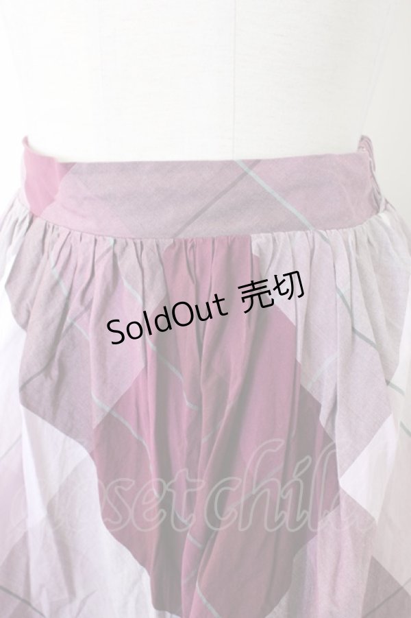 画像3: axes femme / 裾スカラップスカート  パープルけい T-26-01-16-028-AX-SK-IG-ZTK549K549 (3)