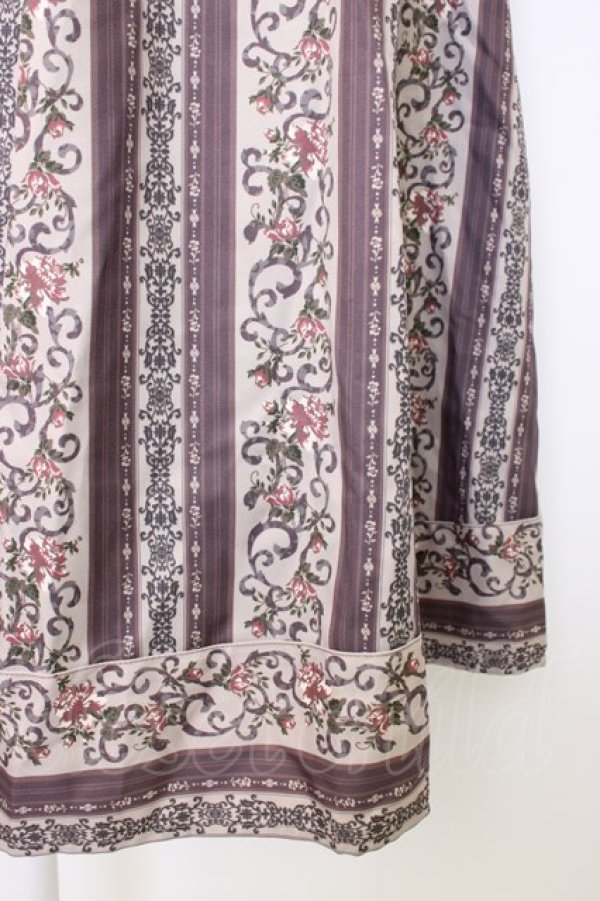 画像4: axes femme / オーナメント縦柄スカート M ブラウン T-26-01-16-029-AX-BL-IG-ZT (4)