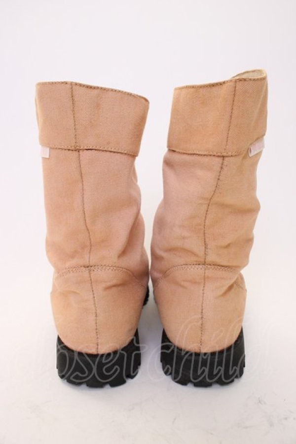 画像3: PINK HOUSE / キャンバス地ショートブーツ LL ピンク T-26-01-16-035-LO-SH-SA-ZT (3)