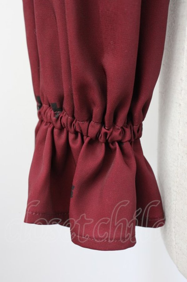 画像5: EATME / クロスptVネックブラウス  ボルドー T-26-01-16-008-LO-OP-SA-ZT (5)