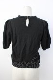 画像2: Secret Honey / エンジェル刺繍ニットトップス  黒ＸゴールドＸ赤 T-26-01-16-011-CA-TO-SA-ZT (2)