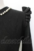 画像4: Ank Rouge / ハイネックパール&リボンニットトップス  黒Ｘ白 T-26-01-16-012-CA-TO-SA-ZT (4)