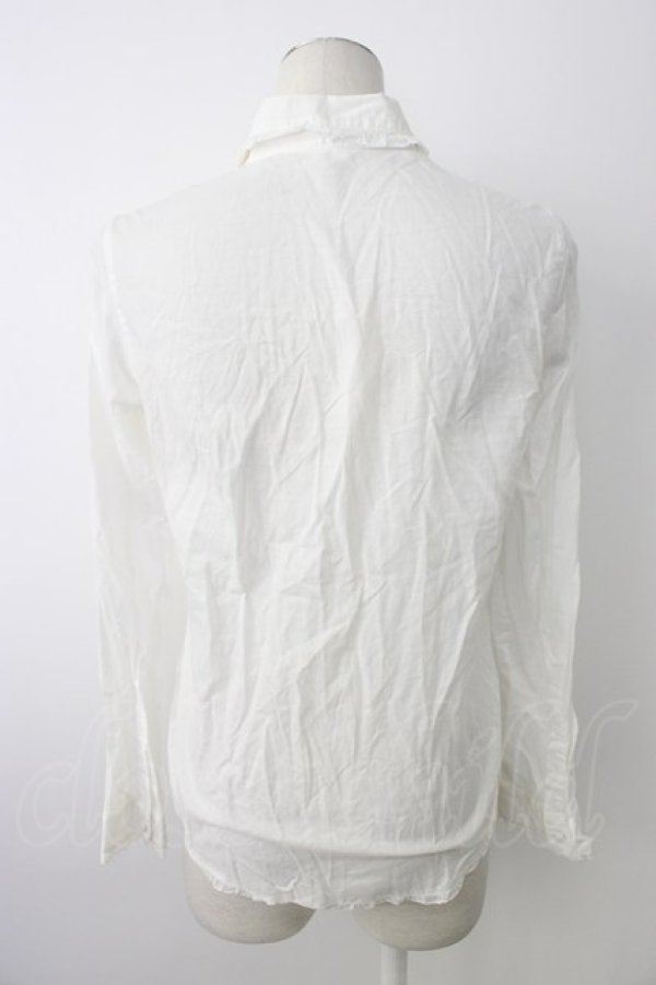 画像2: PINK HOUSE / プチカラーピコフリルブラウス  ホワイト T-26-01-16-015-LO-BL-IG-ZT (2)