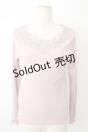 画像: axes femme / お花モチーフレースインナー  ピンク T-26-01-16-018-AX-TO-IG-ZTK549