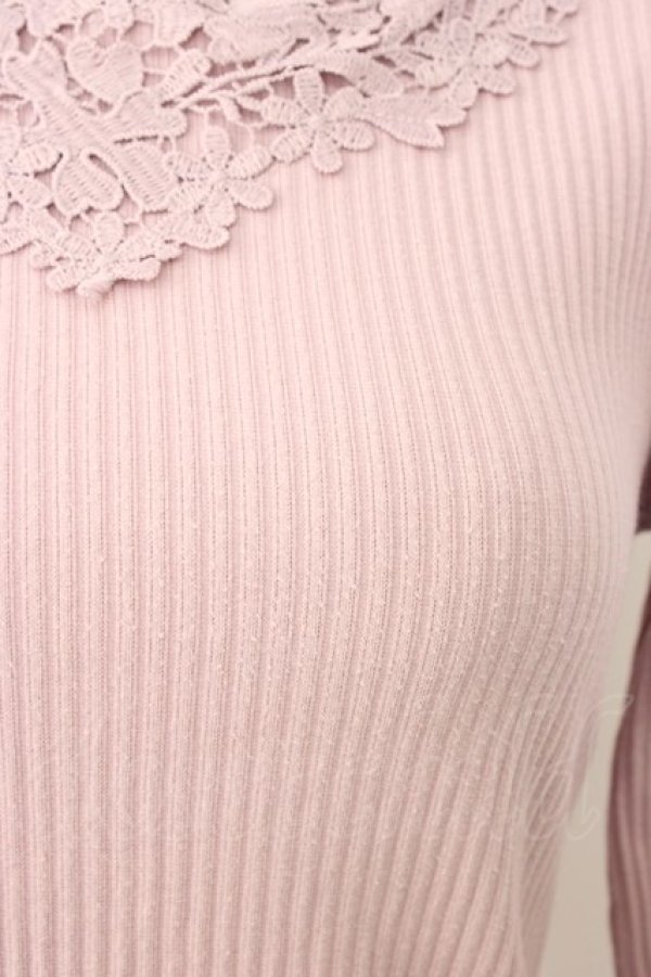 画像4: axes femme / お花モチーフレースインナー  ピンク T-26-01-16-018-AX-TO-IG-ZT (4)