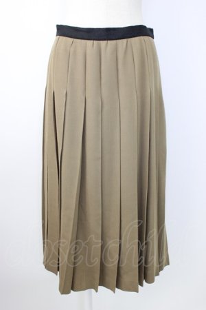 画像: INGEBORG / ウールプリーツスカート  ベージュ T-26-01-16-020-LO-SK-OW-ZT