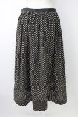 画像2: WONDERFUL WORLD / 水玉前開きスカート  クロ T-26-01-16-021-LO-SK-OW-ZT (2)