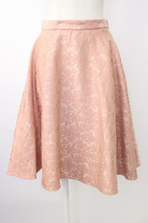 画像: axes femme / ジャガードミドルスカート M ピンク T-26-01-18-023-AX-SK-SA-ZT