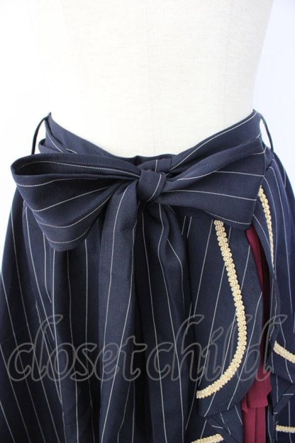 画像4: axes femme kawaii / アシメプリーツスカート M ネイビー T-26-01-18-025-AX-SK-SA-ZT (4)