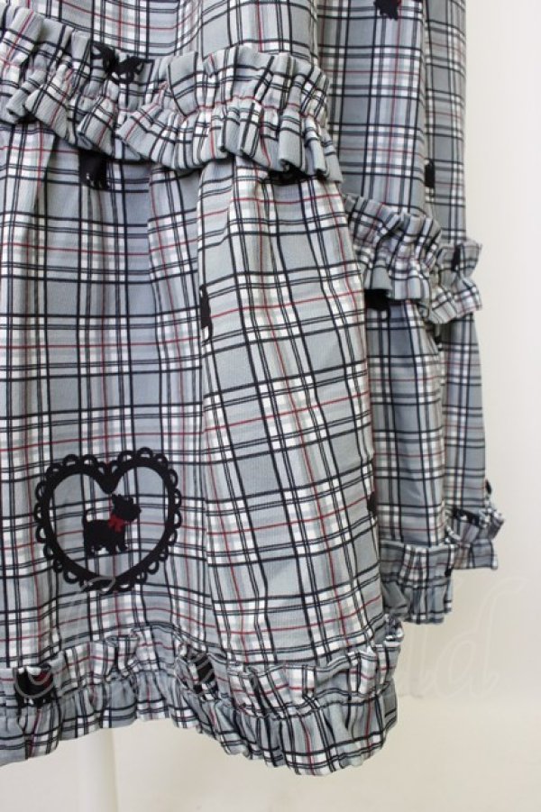 画像3: axes femme kawaii / おさんぽテリア柄スカート  黒チェック T-26-01-18-028-AX-SK-SA-ZT (3)