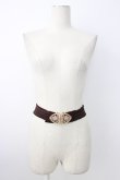 画像1: axes femme / ハートローズゴムベルト  ブラウン T-26-01-18-035-AX-ZA-SA-ZT (1)