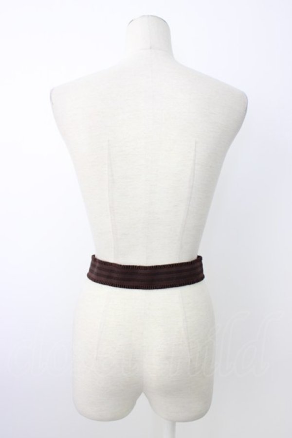 画像2: axes femme / ハートローズゴムベルト  ブラウン T-26-01-18-035-AX-ZA-SA-ZT (2)