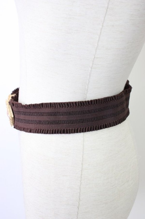 画像4: axes femme / ハートローズゴムベルト  ブラウン T-26-01-18-035-AX-ZA-SA-ZT (4)