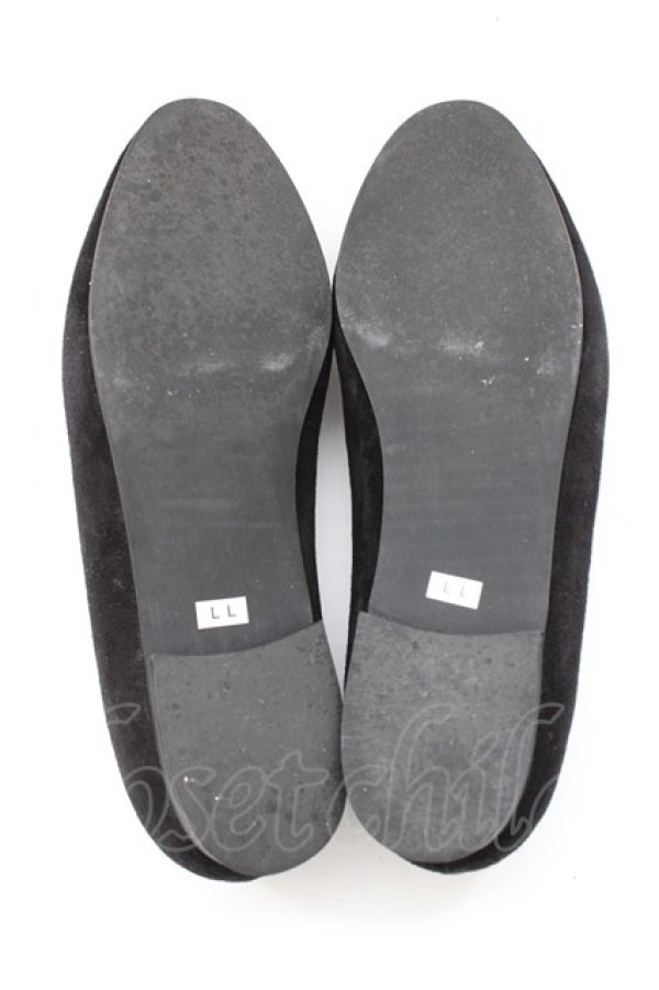 画像6: KANEKO ISAO / リボンスウェードパンプス LL ブラック T-26-01-18-036-EL-SH-SA-ZT (6)