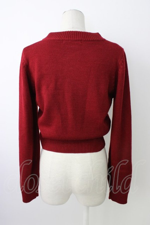 画像2: Fi.n.t / ダブルリボンニット  ボルドー T-26-01-18-005-CA-TO-SA-ZT (2)