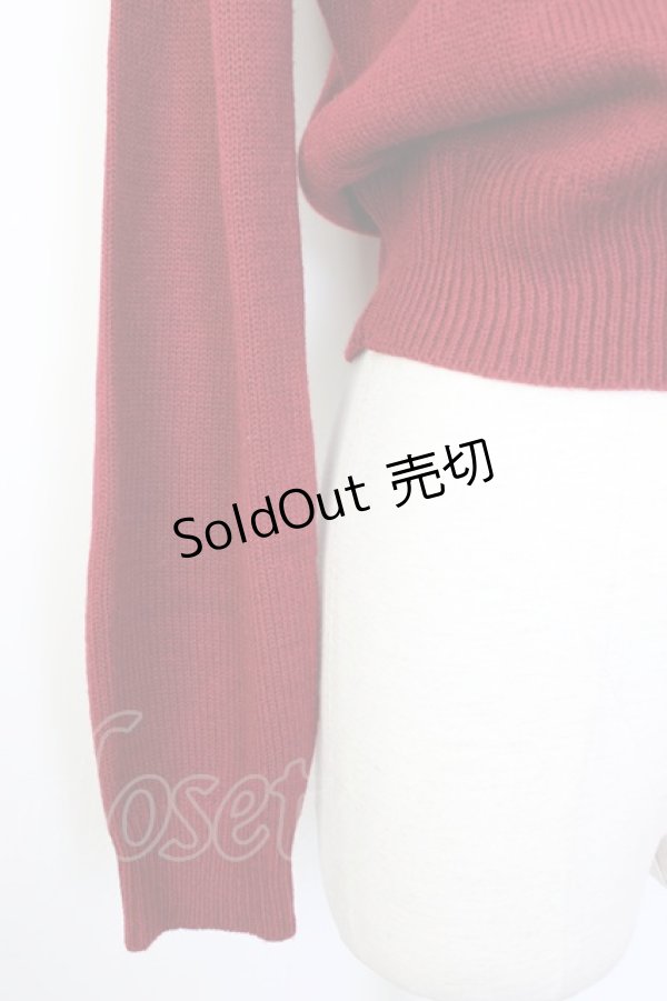 画像3: Fi.n.t / ダブルリボンニット  ボルドー T-26-01-18-005-CA-TO-SA-ZT560 (3)