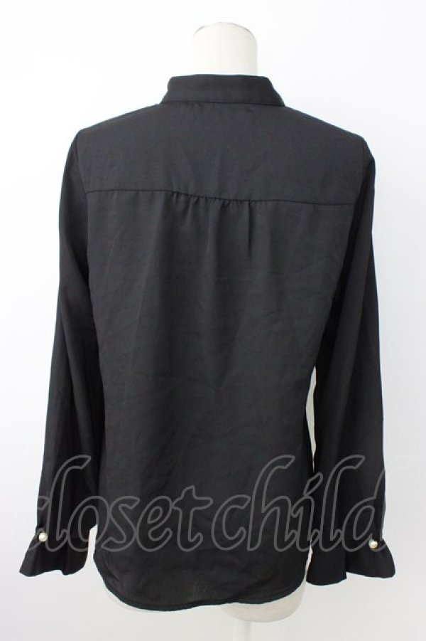 画像2: axes femme / プチハイネックブラウス  黒 T-26-01-18-007-AX-BL-SA-ZT (2)