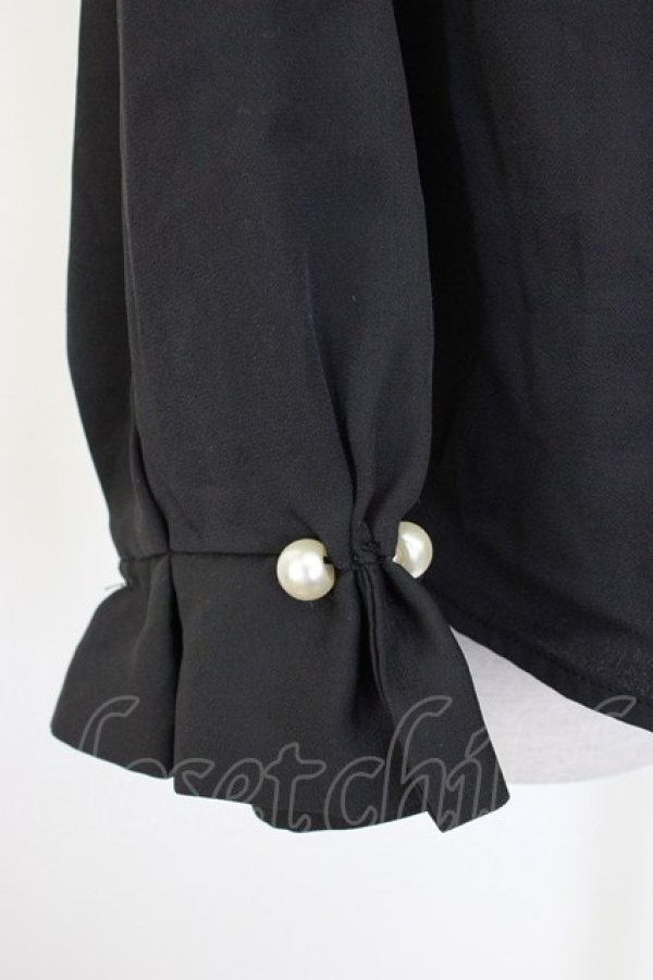 画像3: axes femme / プチハイネックブラウス  黒 T-26-01-18-007-AX-BL-SA-ZT (3)