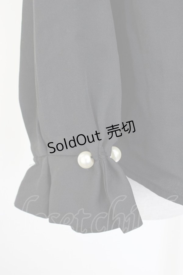 画像3: axes femme / プチハイネックブラウス  黒 T-26-01-18-007-AX-BL-SA-ZT560 (3)