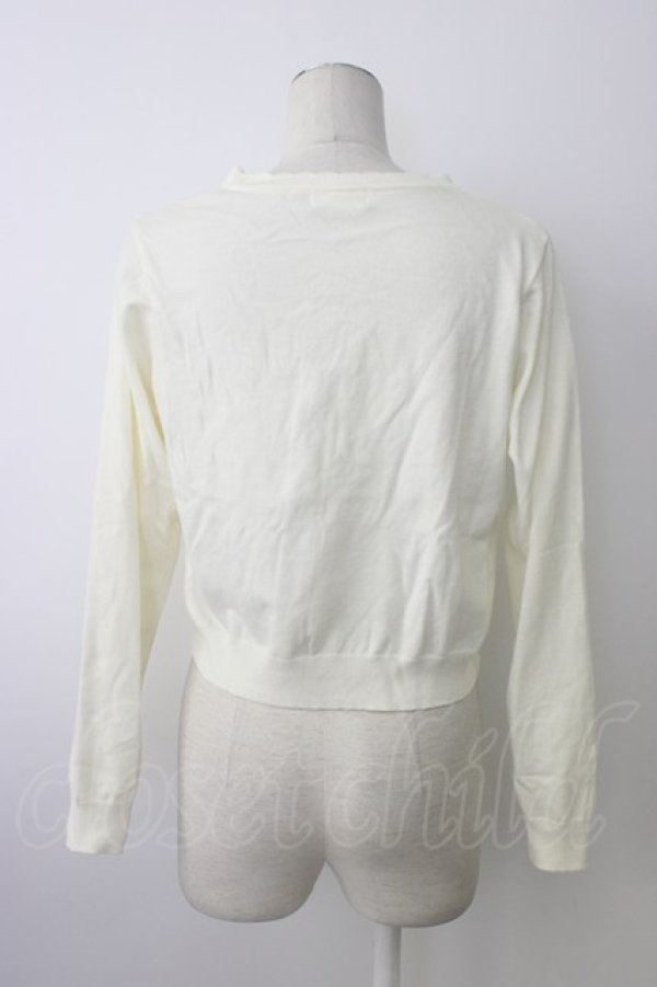 画像3: m petit by misako / AM*ハート透かしニットカーディガン L アイボリー T-26-01-18-001-LO-TO-SA-ZT (3)