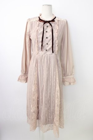 画像: axes femme / 総レースワンピース  ピンク T-26-01-18-009-AX-OP-SA-ZT