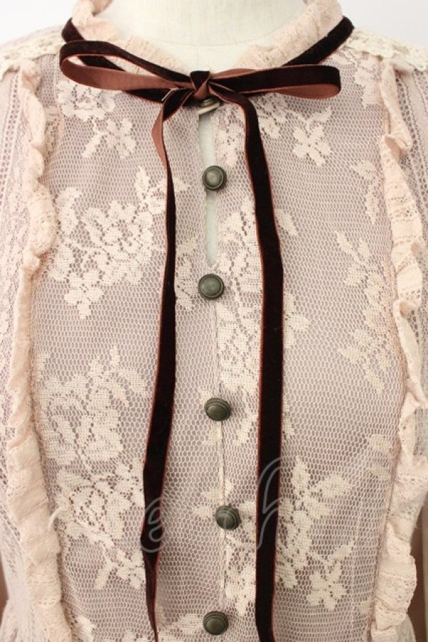 画像3: axes femme / 総レースワンピース  ピンク T-26-01-18-009-AX-OP-SA-ZT (3)