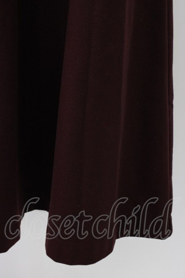 画像4: an another angelus / ベルト付きスカラップジャンスカ  ボルドー T-26-01-18-014-CA-OP-SA-ZT (4)