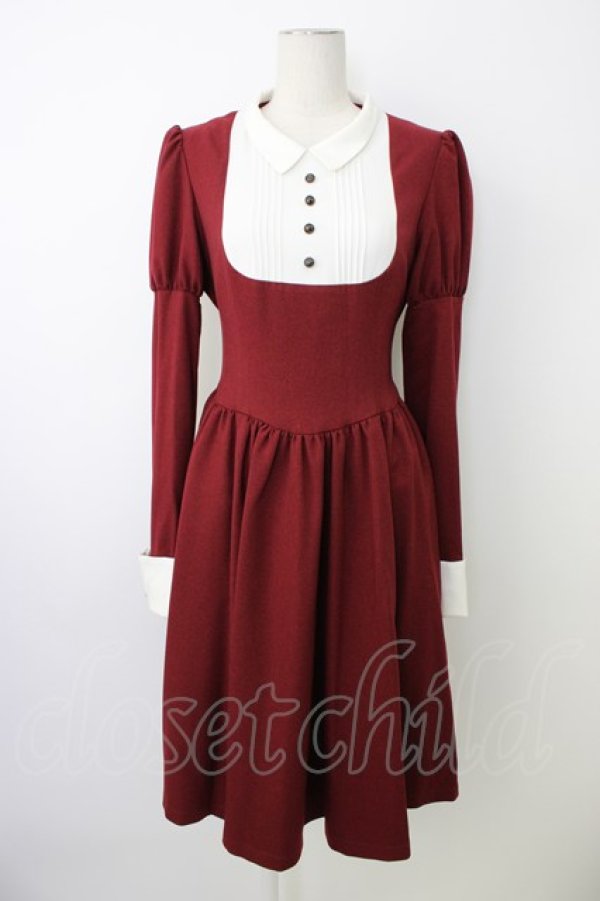 画像1: NO.S PROJECT / クラシックレトロワンピース M ボルドー T-26-01-18-015-LO-OP-SA-ZT (1)