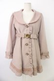 画像1: axes femme / ベルト付コート M ピンク T-26-01-18-019-AX-CO-SA-ZT (1)