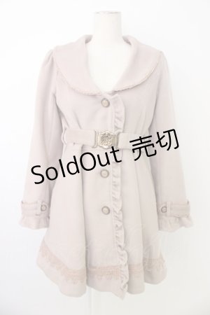 画像: axes femme / ベルト付コート M ピンク T-26-01-18-019-AX-CO-SA-ZTC037