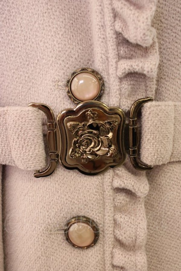 画像4: axes femme / ベルト付コート M ピンク T-26-01-18-019-AX-CO-SA-ZT (4)