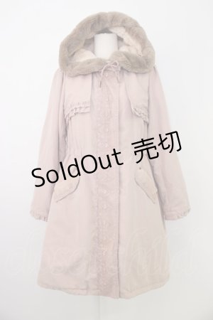 画像: axes femme / 裏キルトモッズコート M ピンク T-26-01-18-020-AX-CO-SA-ZTC038