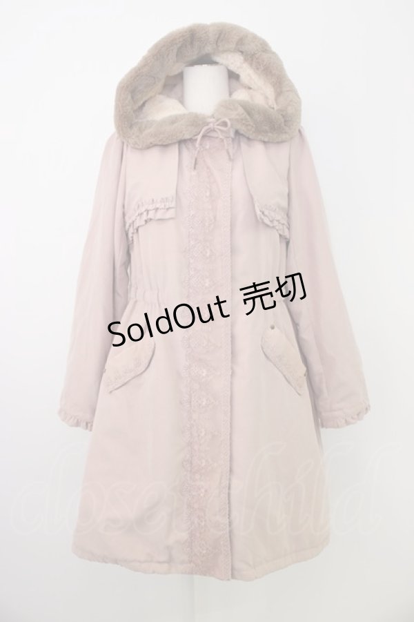 画像1: axes femme / 裏キルトモッズコート M ピンク T-26-01-18-020-AX-CO-SA-ZTC038 (1)