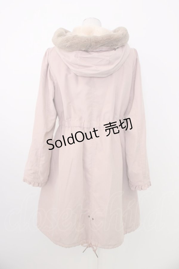 画像2: axes femme / 裏キルトモッズコート M ピンク T-26-01-18-020-AX-CO-SA-ZTC038 (2)